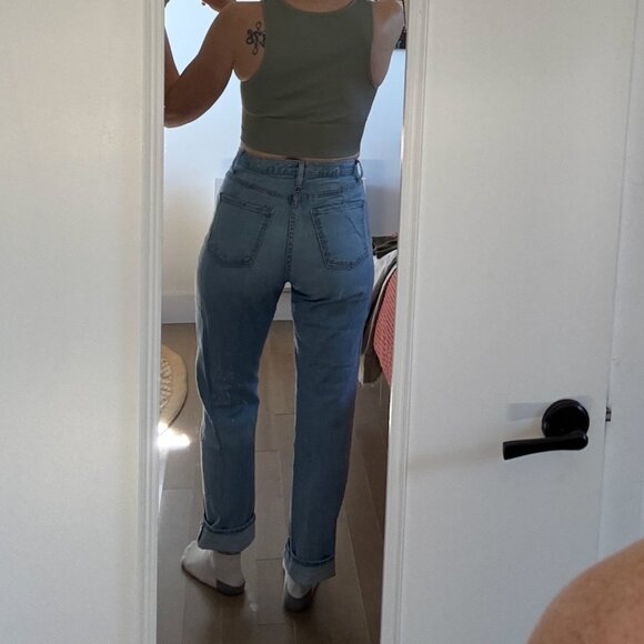 Fidelity Denim Jeans High Waist Straight Leg - Size 26 - Picture 5 of 7